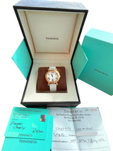 Tiffany & Co. Atlas Lady 36mm 18K Rose Gold Diamond Watch Z1301.11.31E20C71E