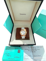 Tiffany & Co. Atlas Lady 36mm 18K Rose Gold Diamond Watch Z1301.11.31E20C71E
