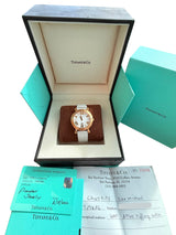 Tiffany & Co. Atlas Lady 36mm 18K Rose Gold Diamond Watch Z1301.11.31E20C71E