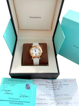 Tiffany & Co. Atlas Lady 36mm 18K Rose Gold Diamond Watch Z1301.11.31E20C71E