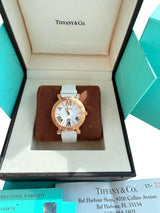 Tiffany & Co. Atlas Lady 36mm 18K Rose Gold Diamond Watch Z1301.11.31E20C71E