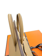 Hermes Birkin 25 Biscuit Togo Leather With Gold Hardware Handbag
