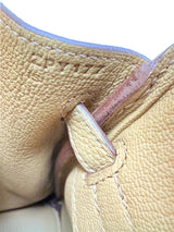 Hermes Birkin 25 Biscuit Togo Leather With Gold Hardware Handbag