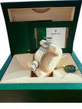 Rolex Oyster Perpetual 39mm Purple Grape Dial Steel Automatic Men's Watch 114300