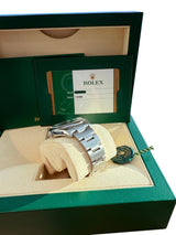 Rolex Oyster Perpetual 39mm Purple Grape Dial Steel Automatic Men's Watch 114300