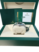 Rolex Datejust Midsize 31mm Grey Floral Motif Dial Oyster Steel Watch 178240