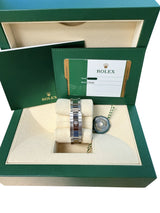 Rolex Datejust Midsize 31mm Grey Floral Motif Dial Oyster Steel Watch 178240