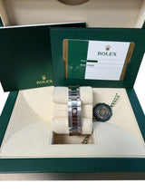 Rolex Datejust Midsize 31mm Grey Floral Motif Dial Oyster Steel Watch 178240