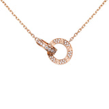 Cartier Love Paved Pendant 0.30 Carat 48 Brilliant Cut Diamonds In 18K Rose Gold