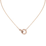 Cartier Love Paved Pendant 0.30 Carat 48 Brilliant Cut Diamonds In 18K Rose Gold