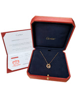 Cartier Love Paved Pendant 0.30 Carat 48 Brilliant Cut Diamonds In 18K Rose Gold