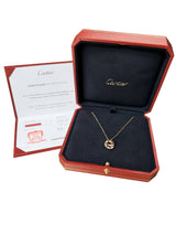 Cartier Love Paved Pendant 0.30 Carat 48 Brilliant Cut Diamonds In 18K Rose Gold