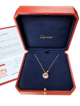 Cartier Love Paved Pendant 0.30 Carat 48 Brilliant Cut Diamonds In 18K Rose Gold