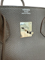 Hermes Birkin 35 Bag Etain Veau Togo Leather with Palladium Hardware Handbag