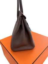 Hermes Birkin 35 Bag Etain Veau Togo Leather with Palladium Hardware Handbag