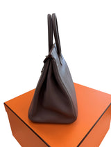 Hermes Birkin 35 Bag Etain Veau Togo Leather with Palladium Hardware Handbag