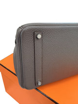 Hermes Birkin 35 Bag Etain Veau Togo Leather with Palladium Hardware Handbag