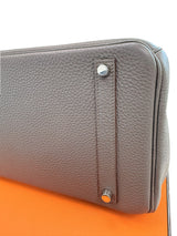 Hermes Birkin 35 Bag Etain Veau Togo Leather with Palladium Hardware Handbag