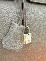 Hermes Birkin 35 Bag Etain Veau Togo Leather with Palladium Hardware Handbag