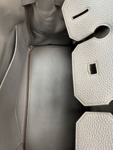 Hermes Birkin 35 Bag Etain Veau Togo Leather with Palladium Hardware Handbag