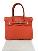 Hermes Birkin 30 Capucine Togo Leather with Palladium Hardware Handbag