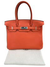 Hermes Birkin 30 Capucine Togo Leather with Palladium Hardware Handbag