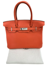 Hermes Birkin 30 Capucine Togo Leather with Palladium Hardware Handbag