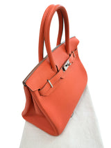 Hermes Birkin 30 Capucine Togo Leather with Palladium Hardware Handbag