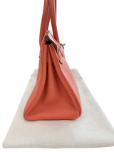 Hermes Birkin 30 Capucine Togo Leather with Palladium Hardware Handbag