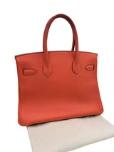 Hermes Birkin 30 Capucine Togo Leather with Palladium Hardware Handbag