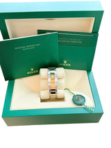 Rolex Datejust 36mm Olive Green Diamond Dial Gold Steel Oyster Watch 126233