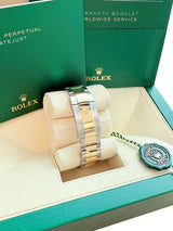 Rolex Datejust 36mm Olive Green Diamond Dial Gold Steel Oyster Watch 126233