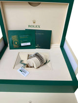 Rolex Day-Date 40mm Blue Ombré Dial Diamond Bezel White Gold Watch 228349RBR