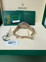 Rolex Day-Date 40mm Blue Ombré Dial Diamond Bezel White Gold Watch 228349RBR