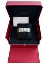 Cartier Santos De Cartier Large Model Blue Striated Dial Steel Watch WSSA0048