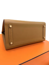 Hermes Birkin 30 Sellier Bronze Dore Veau Madame Leather With Gold Hardware