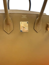 Hermes Birkin 30 Sellier Bronze Dore Veau Madame Leather With Gold Hardware