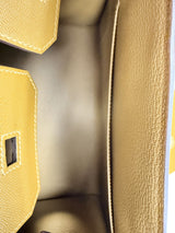 Hermes Birkin 30 Sellier Bronze Dore Veau Madame Leather With Gold Hardware