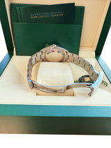 Rolex Oyster Perpetual 36mm Tiffany Turquoise Blue Dial Steel Men's Watch 126000