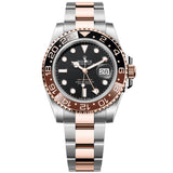 Rolex GMT-Master II 40mm Rootbeer Black Dial Two-Tone Rose Gold Watch 126711CHNR