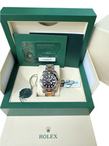 Rolex GMT-Master II 40mm Rootbeer Black Dial Two-Tone Rose Gold Watch 126711CHNR