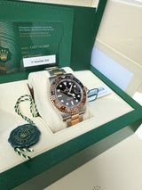Rolex GMT-Master II 40mm Rootbeer Black Dial Two-Tone Rose Gold Watch 126711CHNR
