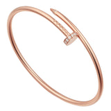 Cartier Juste Un Clou Small Model Brilliant-Cut Diamond Bracelet Rose Gold