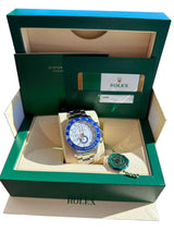 Rolex Yacht-Master II 44mm Mercedes Hands Steel Blue Ceramic Bezel Watch 116680