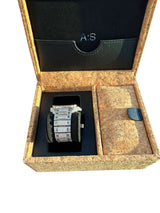 Cartier Santos De Cartier Skeleton Iced Out Two-Tone VVS Clariry Watch WHSA0015