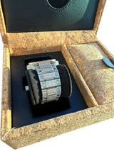 Cartier Santos De Cartier Skeleton Iced Out Two-Tone VVS Clariry Watch WHSA0015