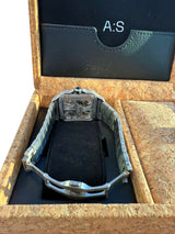 Cartier Santos De Cartier Skeleton Iced Out Two-Tone VVS Clariry Watch WHSA0015