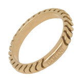 Damiani 18K Rose Gold Band Ring Timeless Italian Elegance 6.5 Size