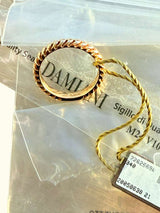 Damiani 18K Rose Gold Band Ring Timeless Italian Elegance 6.5 Size