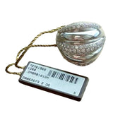 Damiani 1.85ct Pave Diamond Ring Wedding Band 18K White Gold F Color VS Clarity